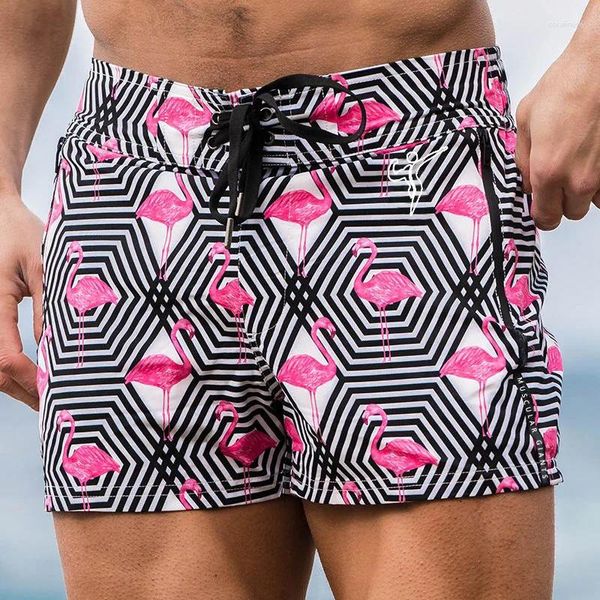 Männer Shorts 2023 Sommer Druck Sport Casual Teenager Gerade Roten Fleck Dünne Strand Hosen