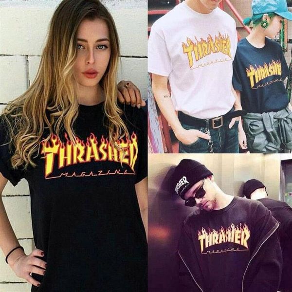 Neue Mode T-Shirt Kurzarm Hip Hop Männer Frauen Liebhaber Paar T-Shirt Farben207l