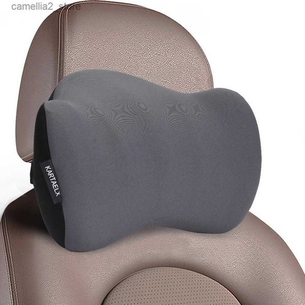 Cuscini di seduta 1x Cuscino poggiatesta per auto Cuscino di supporto per il collo in memory foam per alleviare il dolore al collo Cuscino da viaggio morbido dal design ergonomico a forma di U Q231018