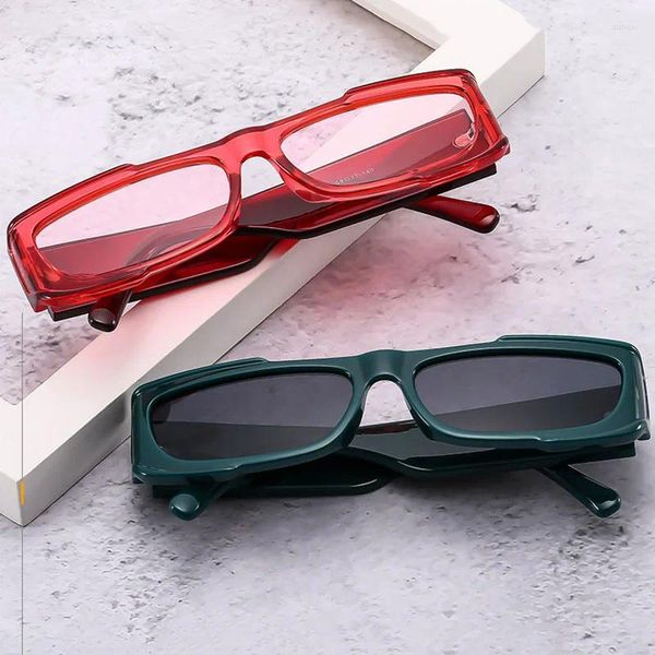 Óculos de sol nywooh pequeno quadrado para mulheres homens designer retângulo óculos de sol na moda viagem óculos de condução tons