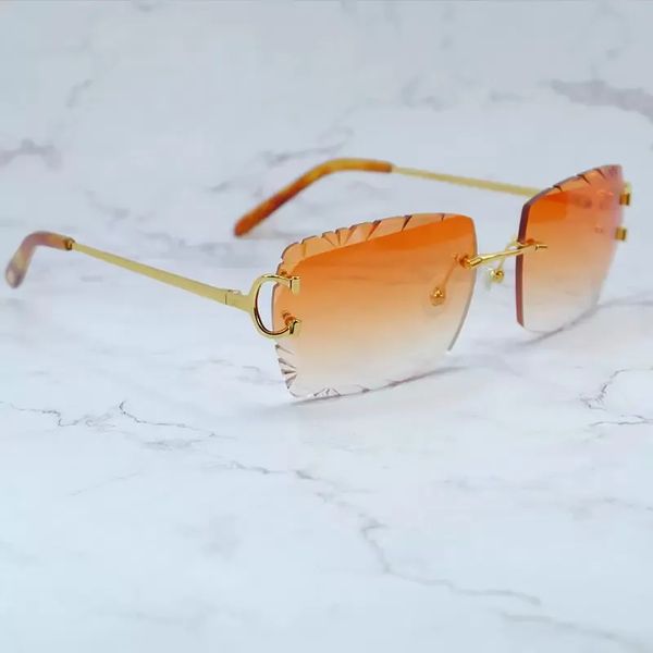 2023 Neue Diamantschliff-Sonnenbrille für Männer und Frauen, stilvolle Wire C-Luxus-Designer-Carter-Sonnenbrille, Driving Shades Outdoor Protect Brillen, quadratische Sonnenbrille, Sonnenbrille