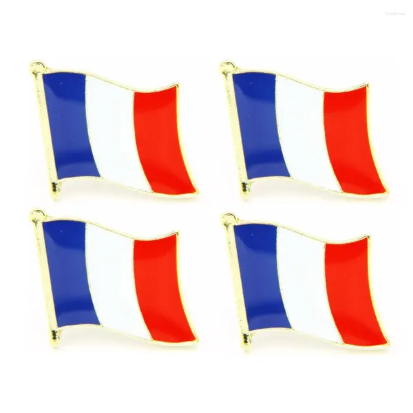 Broschen Lots 5 Stück Frankreich Nationalflagge Pin Abzeichen Land Lapei