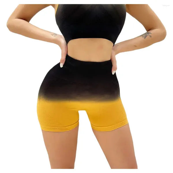 Shorts ativos roupas esportivas de ioga roupas de corrida cabem na bunda sem costura