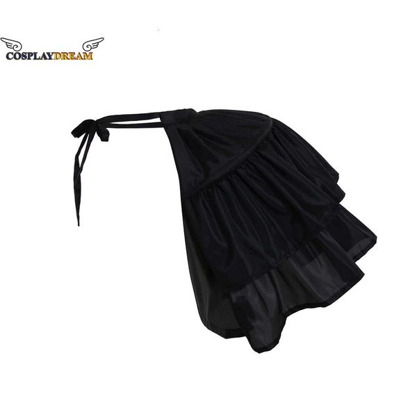 Kadınlar Rokoko Elbise Victoria İç Savaş Balo Elbisesi Cosplay Petticoat Crinoline Pannier Bustle Gotik Siyah UNLERSTER