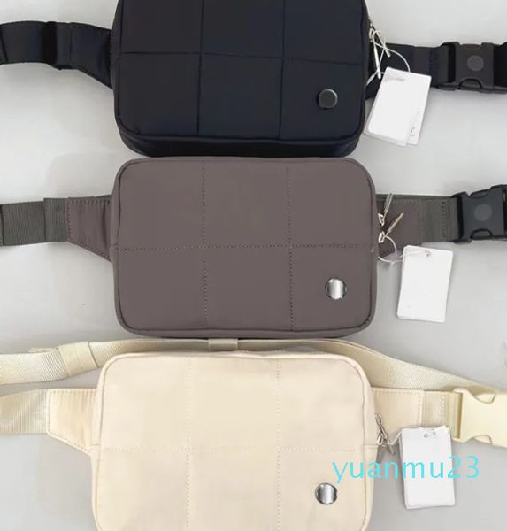 Поясная сумка Quited Grid, сумки для йоги, спортивный плечевой ремень, многофункциональная сумка, цветной кошелек для мобильного телефона