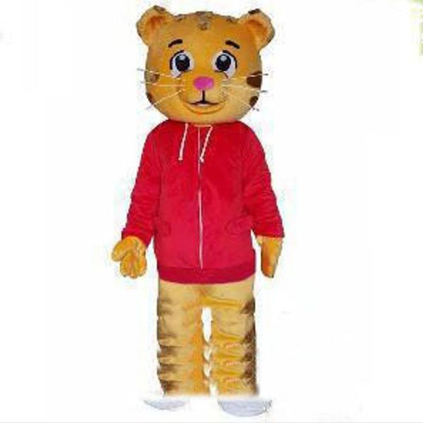 2019 Desconto fábrica bolos de desenhos animados Daniel Tiger Mascot Costume Daniele Tigere Mascot Costumes251U