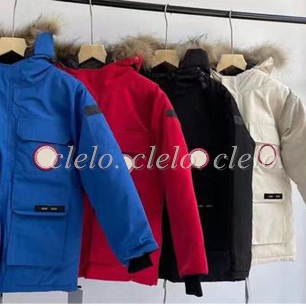 Модное зимнее толстое пальто для детей, пуховик, толстовка с длинными рукавами, несъемная, с красным и белым круглым вырезом на груди, 4565 РАЗМЕР S-XXL, 110-150 см, 4 цвета