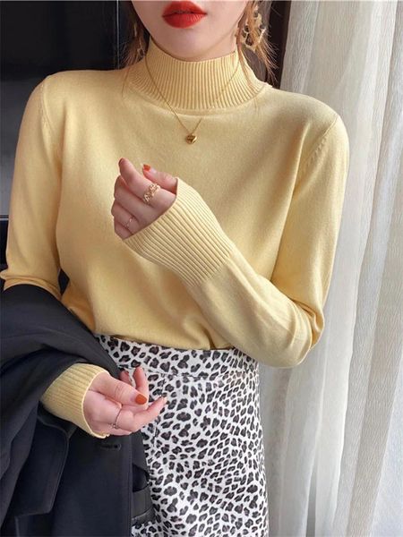 Kadın Sweaters Sweater Kadın Sonbahar/Kış Külotu Belvek Örme Knited Düz Renk Uzun Kollu Kadın Damla Satışı Ayx574