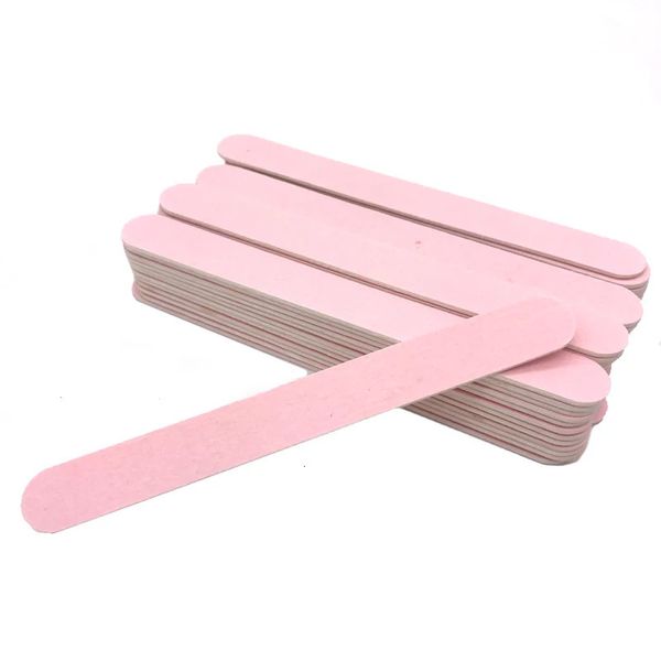 Tırnak dosyaları 200 PC Emery Board Professional Nails Pembe Zımpara Kağıdı 240240 Grit Ahşap Dosya Yarı Cila Araçları 231017