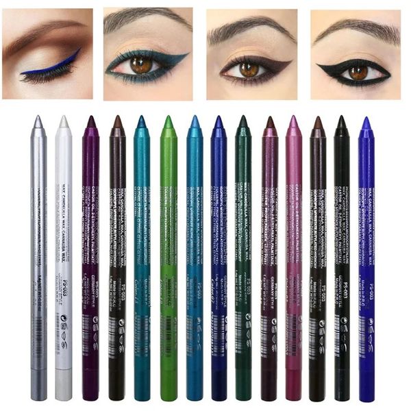 Ombretto 14 colori Impermeabile Non fiorito Matita eyeliner Lunga durata Nessuna dissolvenza Donne Sexy Fodera colorata Penna liquida Trucco Cosmetico 231017