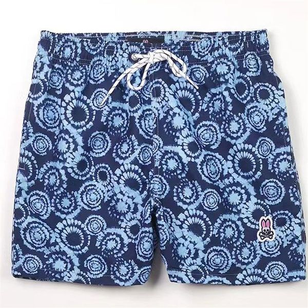 Mode-Strandhose für Herren, Totenkopf-Kaninchen, psychologischer Hase-Aufdruck, Sommer-Surfshorts, schnell trocknende Hose im europäischen und amerikanischen Stil, M-1877