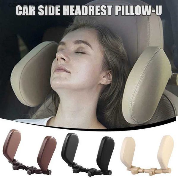 Koltuk yastıkları araba koltuk başlık boyun yastık yan başı destek geri çekilebilir uyku desteği kafa yastık araba koltuk uyku yetişkin çocuklar aksesuar q231018