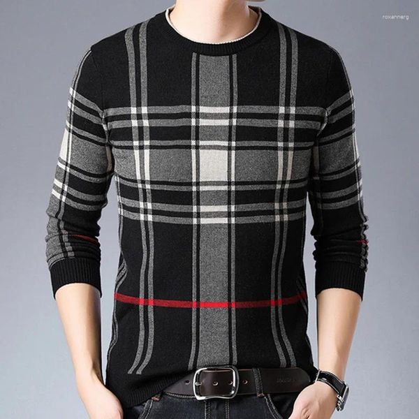 Maglioni da uomo 2023 Maglioni di marca di moda Maglioni da uomo Spessi Slim Fit Maglioni Maglieria di lana Inverno Stile coreano Abbigliamento casual Uomo Top