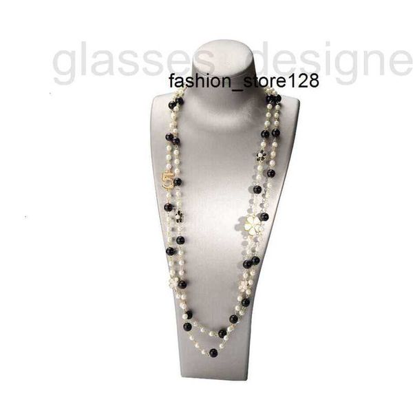 Colares de contas Designer Mulheres de alta qualidade pingentes longos em camadas colar de pérolas colares de moda número 5 flor festa jóias gd290 xf2c