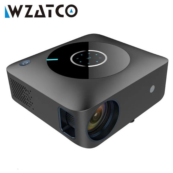 Wzatco h1 completo hd 19201080p led projetor inteligente android wifi vídeo projetor de cinema em casa beamer com 4d keyston 231018