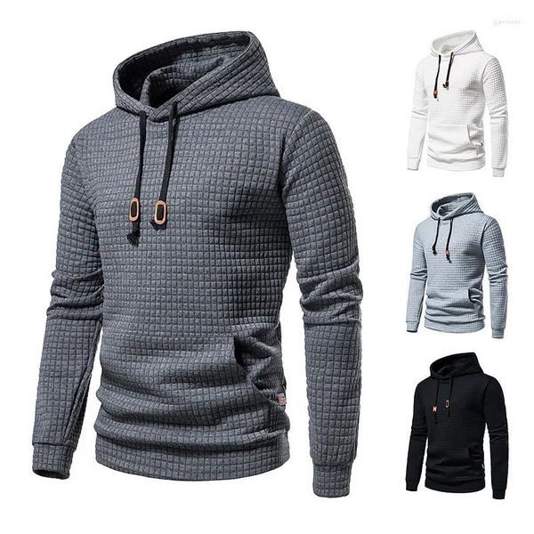 Erkek Hoodies 2023 Sonbahar/Kış Avrupa Sıradan Kazak Jacquard Sweater Hoodie