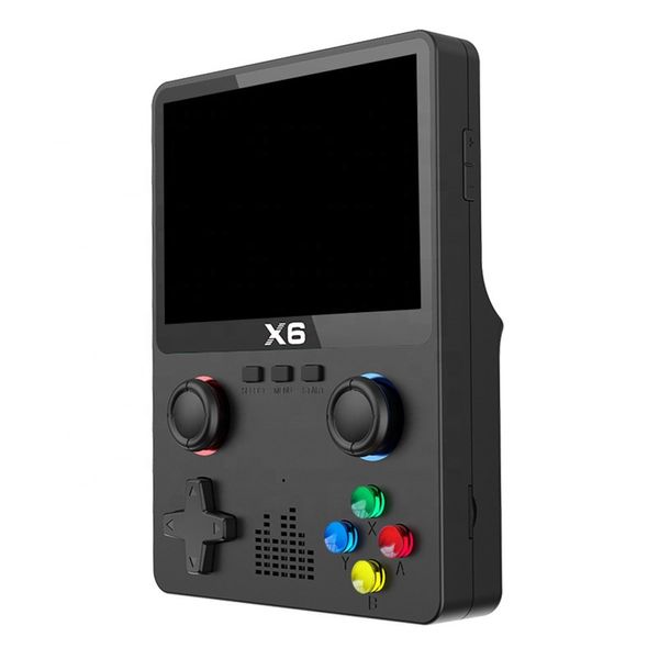 X6 Tragbarer Handheld-Game-Player, 3,5-Zoll-Bildschirm, 32/64 GB, klassische Retro-Videospielkonsole als Geschenk für Kinder