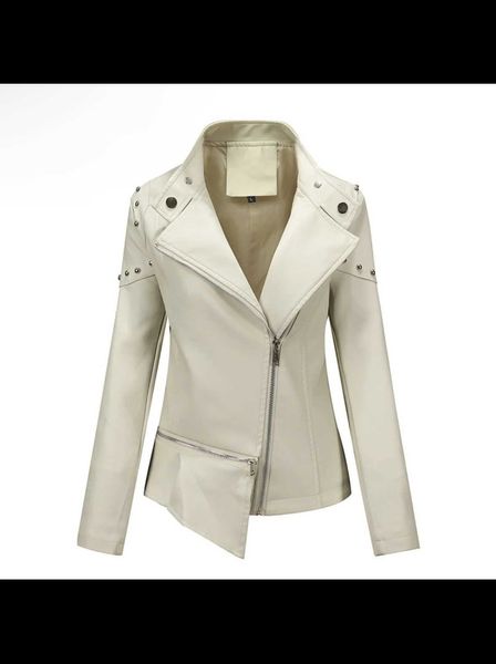 Pelle sintetica da donna Primavera e autunno nuova vendita calda giacca di pelle da donna giacca corta sottile sottile cappotto autunnale tuta da moto donna L231018