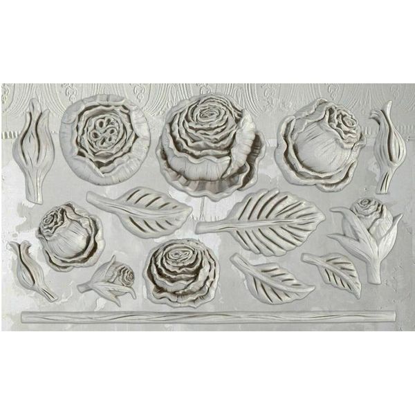 Moldes de cozimento Rose Flower Silicone bolo molde fondant moldes ferramentas de decoração de bolo de chocolate gumpaste molde fondant ferramentas molde de sabão 231018