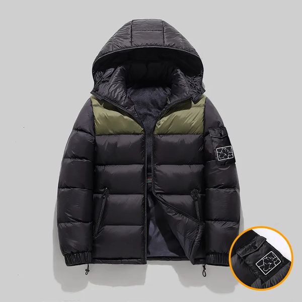 Parka da uomo in piumino 2023 ultraleggero abbigliamento di marca cappotti con cappuccio casual nero autunno inverno giacche giacche a vento oversize 6XL 7XL 231018