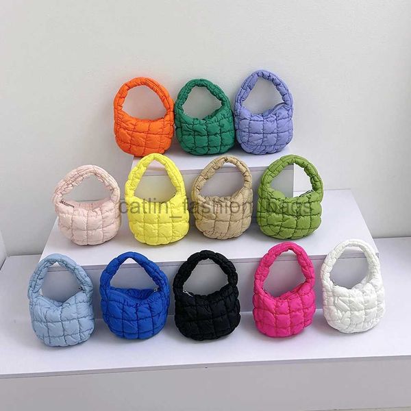 Totes Koreanische Mini Cloud Plissee Taschen Für Frauen Handtasche Tote Tasche Gesteppte Knödel Schulter 2023 Trend Luxus Marke Designer bagcatlin_fashion_bags