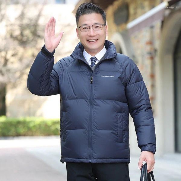 Damen-Trenchcoats Qiao Yaying Papas flauschige und leichte Baumwolljacke, lässige warme Herrenbekleidung, große Größe, ältere Menschen mittleren Alters