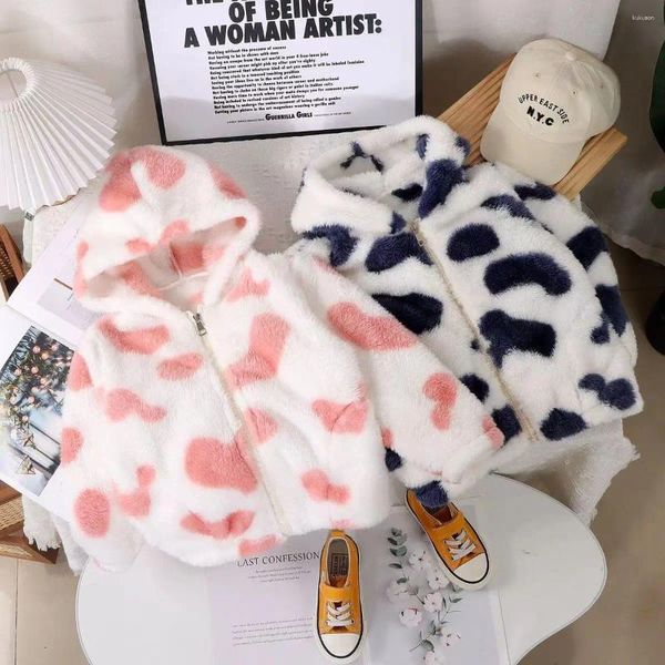 Jacken Mode Baby Mädchen Herbst Winter Jacke Dicke Lamm Wolle Säugling Kleinkind Kind Warme Schafe Wie Mantel Outwear Baumwolle 2-12T