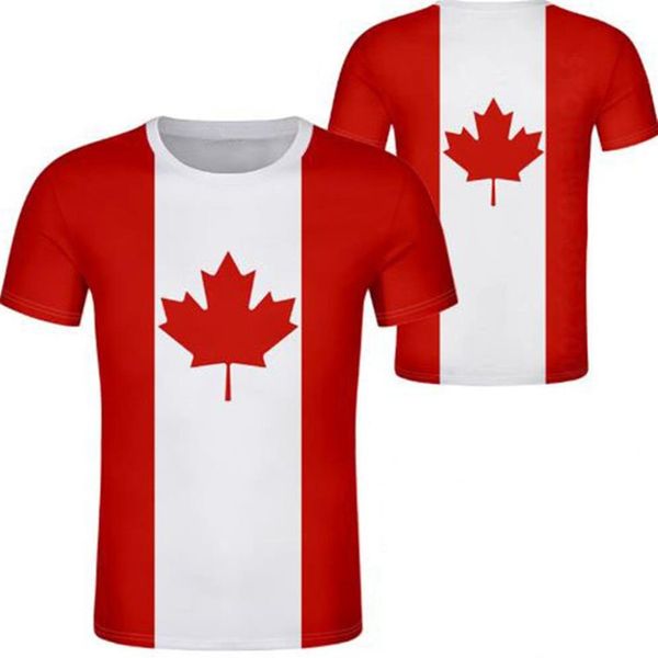 CANADA maglietta fai da te su misura nome numero può paese t-shirt nazione bandiera ca nero logo college stampa po francese vestiti276h