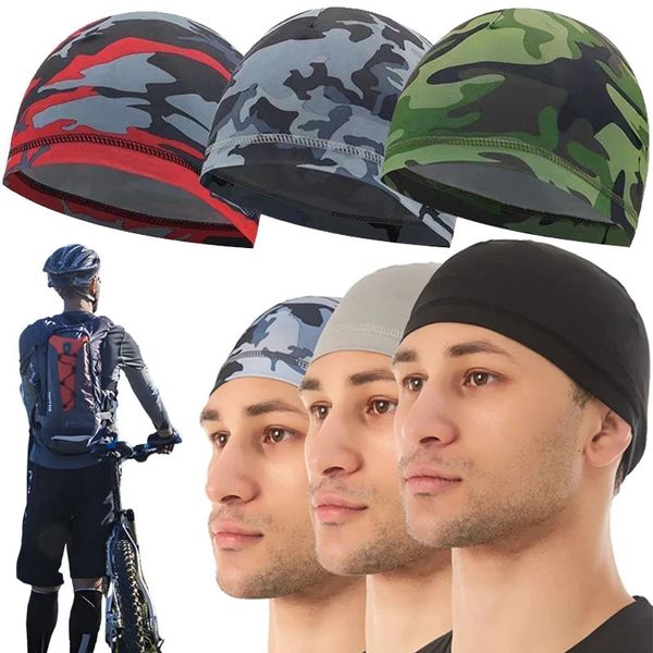 Cappellini da ciclismo Maschere Cappellino da ciclismo estivo per uomo Motocicletta Cappellino sportivo anti-sudore Foulard da corsa per esterni Cappello da bicicletta ad asciugatura rapida Bandana 231019