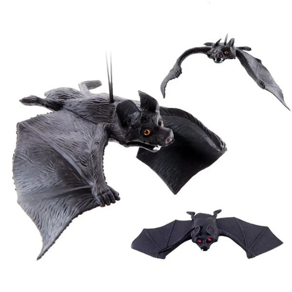 Outros suprimentos de festa festiva Halloween Artificial Engraçado Pingente Simulação Bat Haunted House Party Trick Toy para Halloween Ornaments Party Props 231019