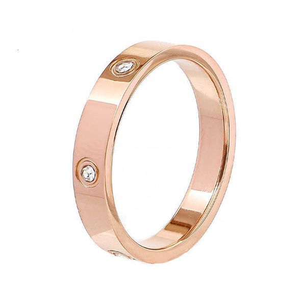 One Word Nail Ring Designer Fascino Gioielli Moda Gioielli classici Versione coreana dell'anello tendenza della moda femminile semplice e versatile Regalo di Natale in acciaio al titanio