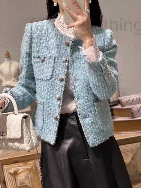 Giacche da donna Designer Chan XL giacca plus size 2023 designer donna nuova moda invernale tweed cappotto cardigan soprabito di alta qualità