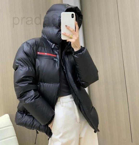 Feminino para baixo parkas designer 2023 inverno nova moda de luxo masculino e feminino curto pão casaco com capuz para baixo casaco quente kv8a