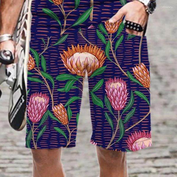 Shorts masculinos 3d impresso oversized harajuku praia homens / mulheres padrão confortável streetwear maiô natação moda engraçado solto