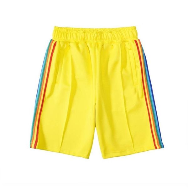 2020 pantaloncini da spiaggia casuali pantaloni corti da donna firmati vestiti stampa di lettere arcobaleno striscia tessitura casual cinque-point238l