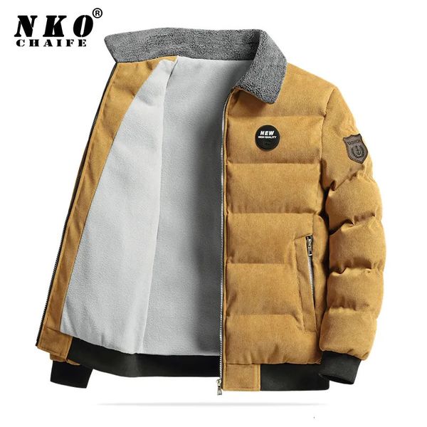 Masculino para baixo parkas masculino casual parka 2023 inverno à prova de vento velo grosso quente jaqueta casaco masculino marca outwear moda gola de pele 231018