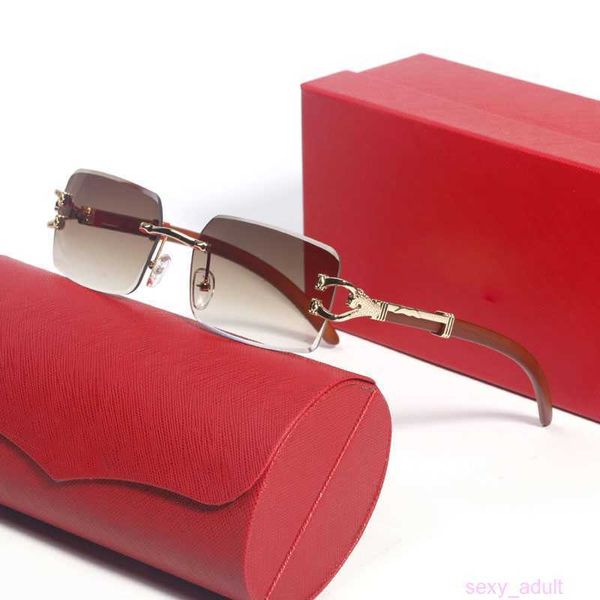 Modische Matsuda-Brillen, polarisierte Sonnenbrillen, Designer-Carti-Sonnenbrillen für Herren, Design, braun, blau, luxuriöser Holzrahmen, gemischte Gläser, Brillen, bessere rote Etuis