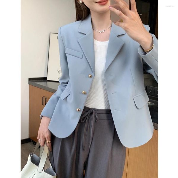 Abiti da donna 2023 Cappotto autunnale Regular Fit Blazer Femme La Cina continentale Donna Blazer e giacche da indossare in ufficio Per