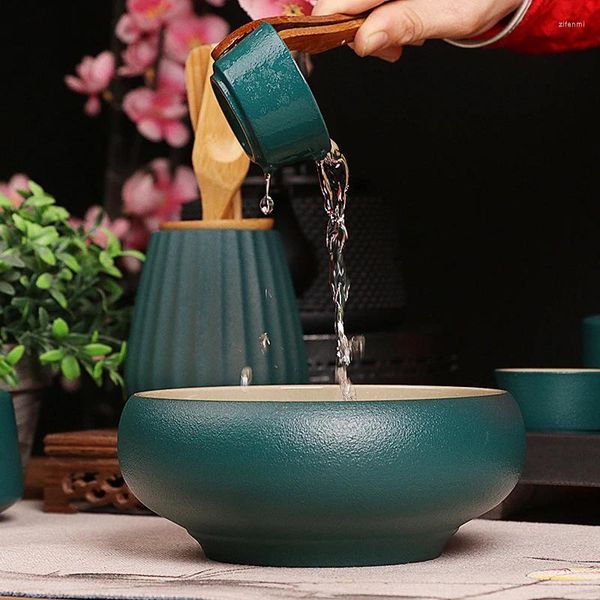 Conjuntos de chá Modern Travel Kungfu Tea Set Cerimônia Festa Chinesa Yerba Mate Caneca Infusor Presente Conjunto de Cha Luxury Cup