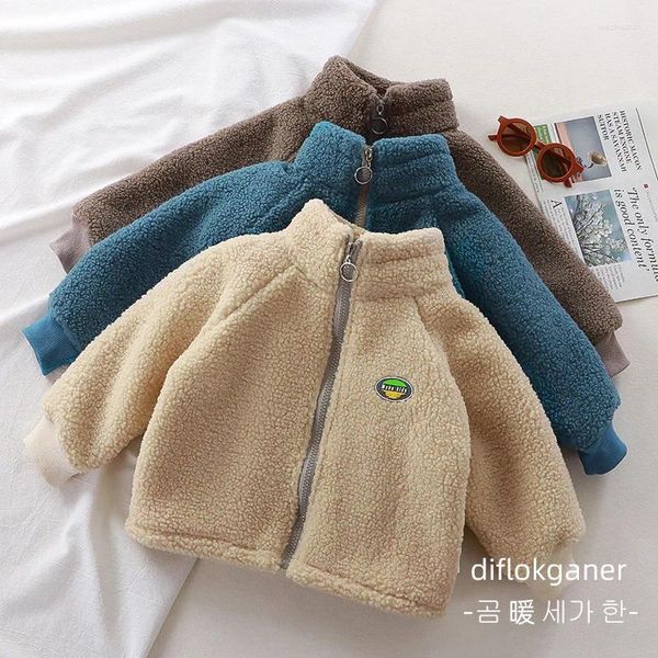 Giacche Josaywin Giacca autunno-inverno per ragazze Ragazzi Bambini Cappotto caldo in lana per bambini Capispalla in velluto spesso in pile