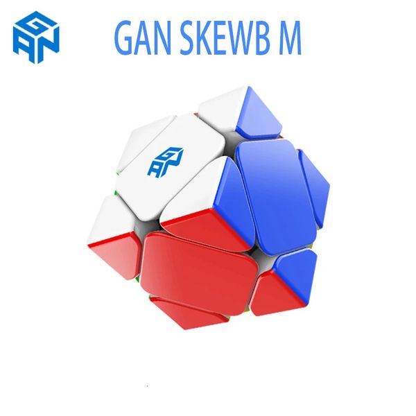 Cubos Mágicos GAN Skewb Enhanced UV M Magnético Magic Speed Cube Stickerless Professional Fidget Brinquedos GAN Skewb M Cubo Magico Puzzle 231019