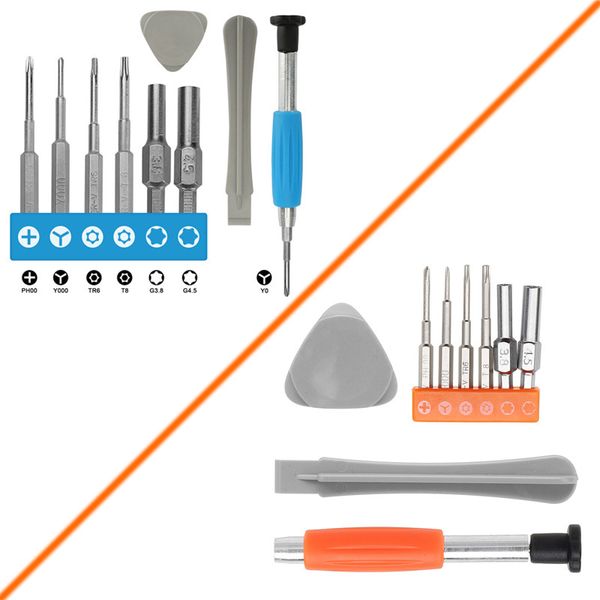 Reparatie Tool Kit Phillips Tri-wing T6 T8 Met Gat 3.8 4.5 Schroevendraaier Bit Opening Set Voor NS Schakelaar NGC Wii Gameboy GBA NES Game Console GRATIS SCHIP