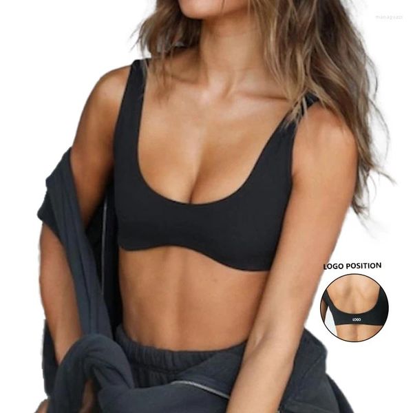 Camicie attive Pilates Training Antiurto Raccolta Stretta sudorazione igroscopica Reggiseno yoga nudo traspirante ad alta elasticità