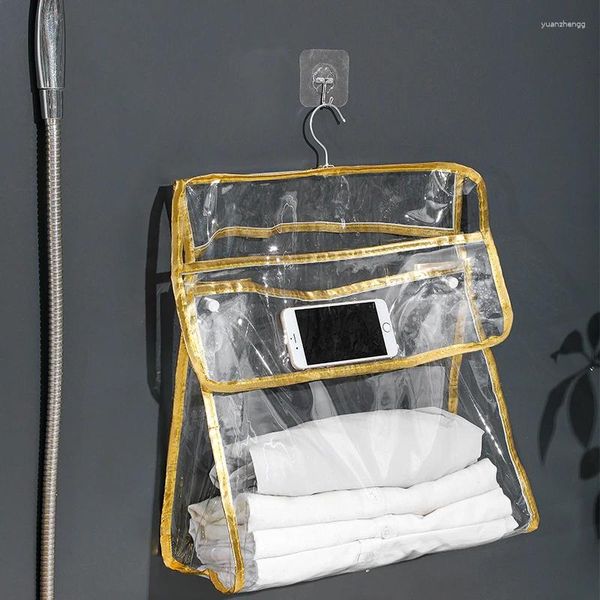 Scatole portaoggetti Organizzatori sospesi Borsa da doccia in PVC Accessori per il bagno Risparmiatore di spazio Borse trasparenti per vestiti Organizzatori Spogliatoi