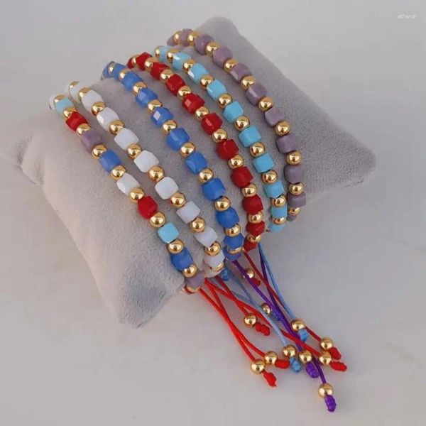 Strand Vlen In Schmuck Armband Für Frauen Mädchen Freunde Geschenk Handgemachte Perlen Einstellbare Kristall Perlen Pulseras Mujer Moda