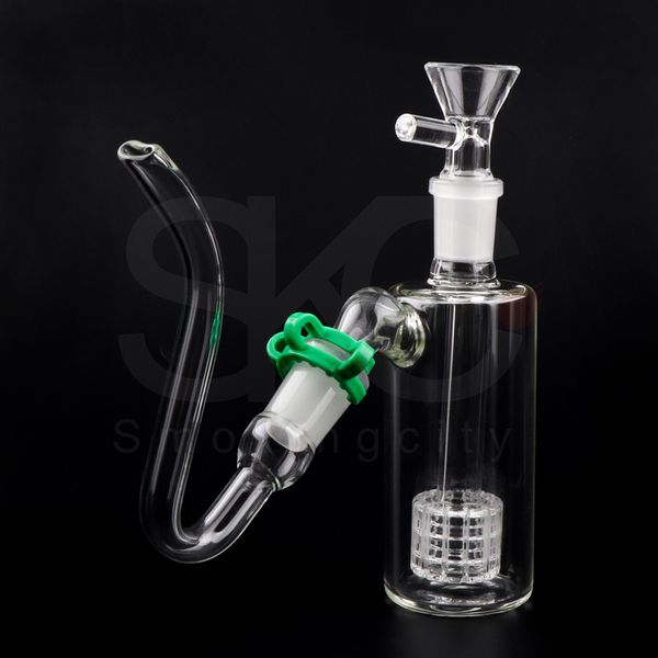 Raccoglitore di cenere di vetro Ashcatcher 14mm 18mm Maschio Femmina Con ciotola di vetro Gancio a J Accessori per fumatori Raccoglicenere per Bong di vetro Dab Rig