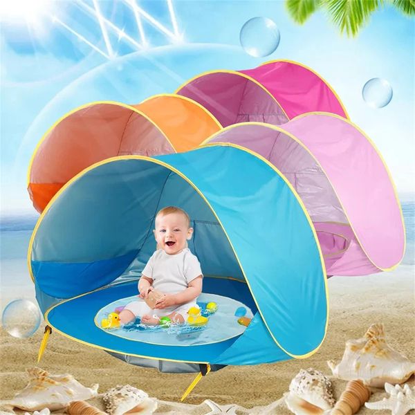 Spielzeugzelte Baby Strandzelt Schattenpool UV-Schutz Sonnenschutz Kleinkinder Outdoor-Spielzeug Schwimmbad Spielhaus Zelt Spielzeug für Kinder Kinder 231019