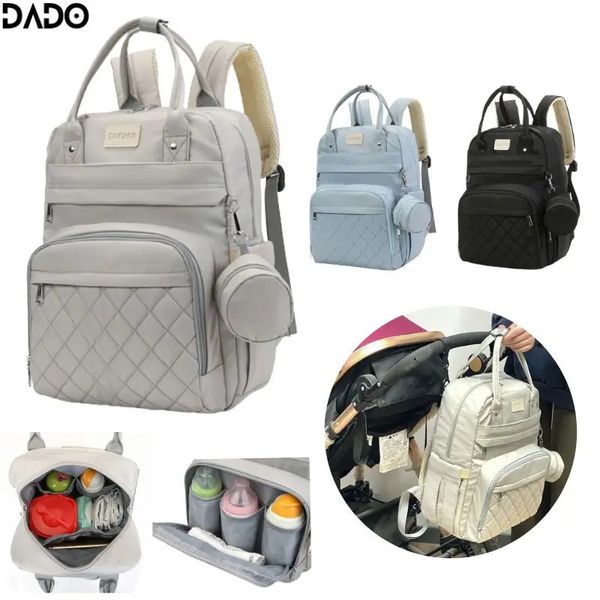 Sacos de fraldas mochila multifuncional viagem maternidade bebê mudando grande capacidade impermeável elegante mãe pai presente crianças meninos meninas 231019