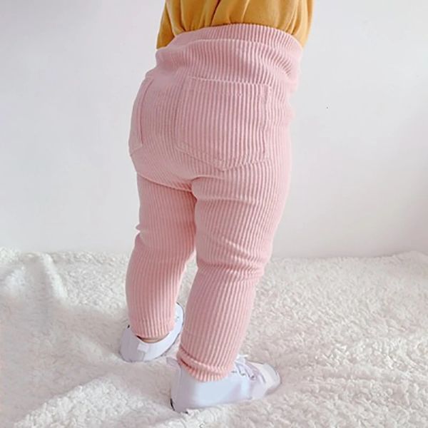 Леггинсы, колготки, хлопковые штаны для маленьких девочек, весна-осень 2023, детские модные однотонные длинные брюки, детские 231018