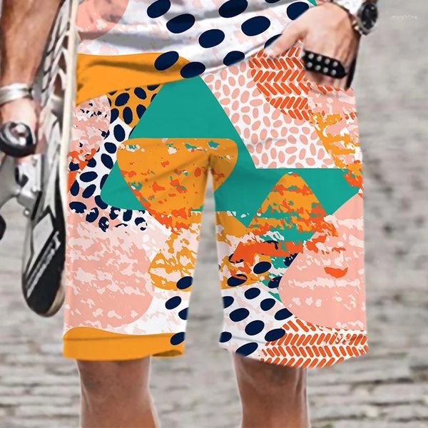 Shorts pour hommes 2023 Mode Abstrait Graffiti Peinture Série Hommes Pantalons de plage Maillot de bain à séchage rapide Maillot de bain drôle 3D imprimé Surf